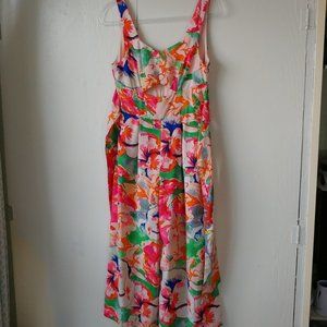 Gianni Bini Sleeveless Peek-A-Boo Jumpsuit SZ S